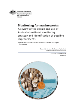 Review of the National Marine Pest Monitoring Strategy