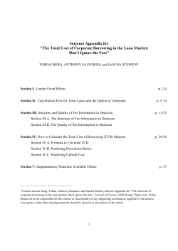 Internet Appendix for "The Total Cost of Corporate