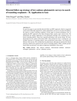 Directed follow-up strategy of low-cadence photometric surveys in