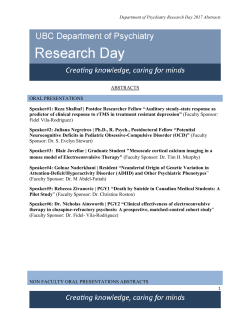 posters &ndash;basic neuroscince and translation research abstracts