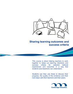 Handout 2 Sharing Learning Outcomes