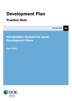 Dev Plan Practice Note 1 front cover