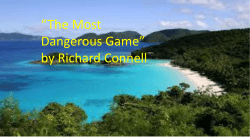 Most Dangerous Game Power Point Notes