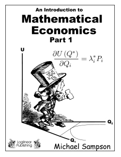 Mathematical Economics - Loglinear Publications