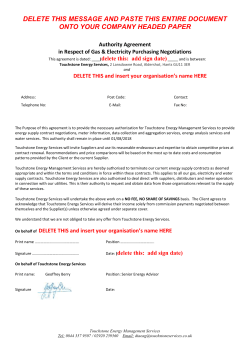 AIM EAG Authority Agreement