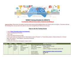 Group A_Webex Training Schedule_Game_as of 10 Feb