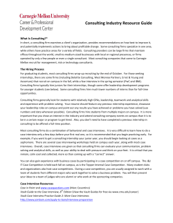 Consulting Industry Resource Guide