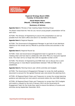 Summary of Actions from meeting - Near You