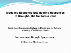 Modeling Economic-Engineering Responses to Drought