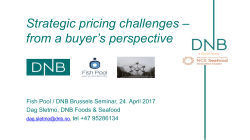 Strategic pricing challenges &ndash; from a buyer`s perspective