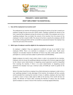 Frequently asked questions sheet