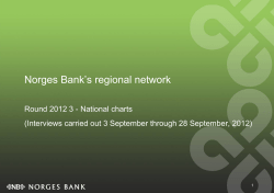 Norges Bank`s regional network round 3