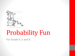 Probability Fun - Maths At Sharp