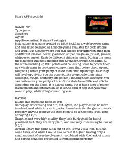 Sam`s APP-spotlight GAME INFO Type:game Cost:Free Age:9+ App