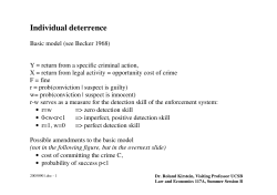 Individual deterrence