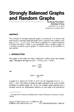 Strongly balanced graphs and random graphs
