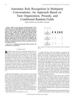 Automatic Role Recognition in Multiparty Conversations
