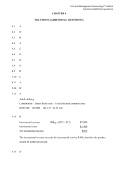 (c)(i) It is necessary to compare the marginal contribution