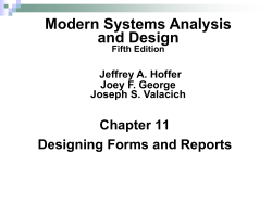 Modern Systems Analysis and Design Ch1