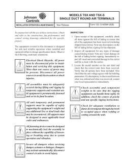 models tsx and tsx-s single duct round air terminals