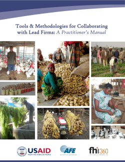 FIELD FACILITATION WORKING GROUP