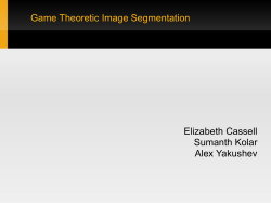 Game Theoretic Image Segmentation