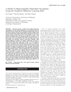 A model of hippocampally dependent navigation, using the temporal