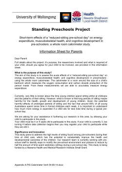 Information Sheet for Parents