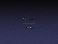 Optimization - Cs.princeton.edu