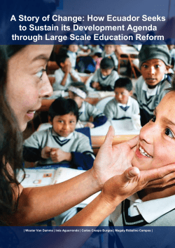 A Story of Change: How Ecuador Seeks to Sustain its
