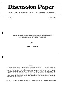 Markov chains generated by maximizing components of