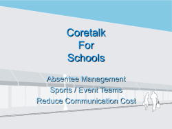 Slide 1 - CoreTalk