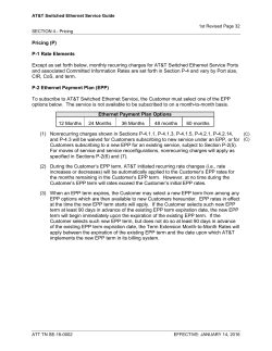 Pricing (P) P-1 Rate Elements Except as set forth below, monthly