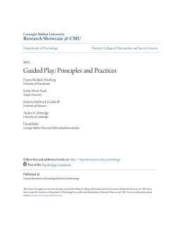 Guided Play: Principles and Practices