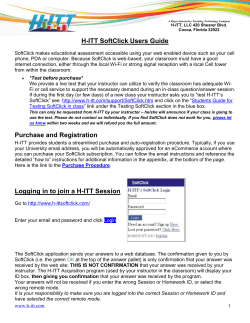 User`s Guide - H-ITT