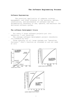 The Software Engineering Process