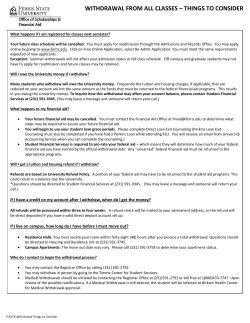 things to consider - Ferris State University