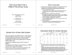 ROC Done Right? - Dynamic Measurement Group