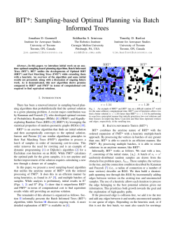 BIT*: Sampling-based Optimal Planning via Batch Informed Trees