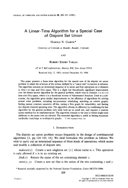 A Linear-Time Algorithm for a Special Case of