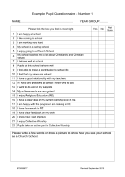 Questions for Pupils