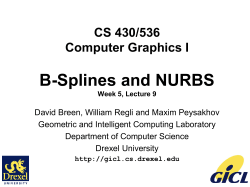 i-th B-spline blending function - Computer Science