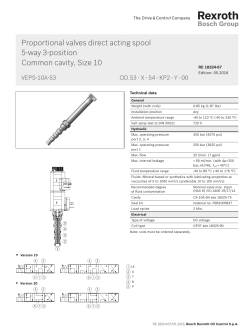 Proportional valves direct acting spool 5-way 3