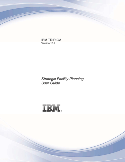 IBM TRIRIGA 10 Strategic Facility Planning User Guide