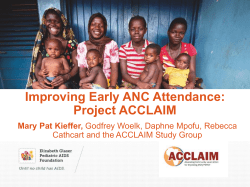 ANC attendance < 20 weeks