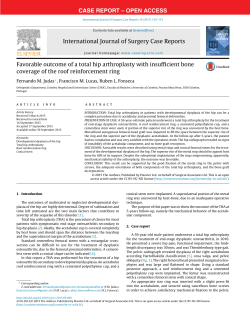 Favorable outcome of a total hip arthroplasty with insufficient bone