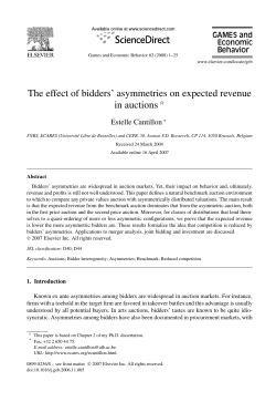 The effect of bidders` asymmetries on expected revenue in auctions