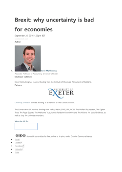 Brexit - Open Research Exeter