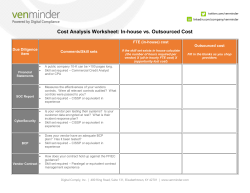 In-house vs. Outsourced Cost