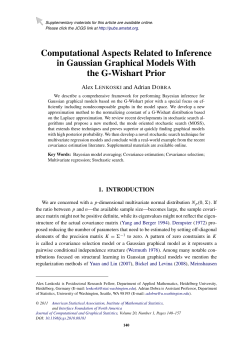 Computational Aspects Related to Inference in Gaussian Graphical
